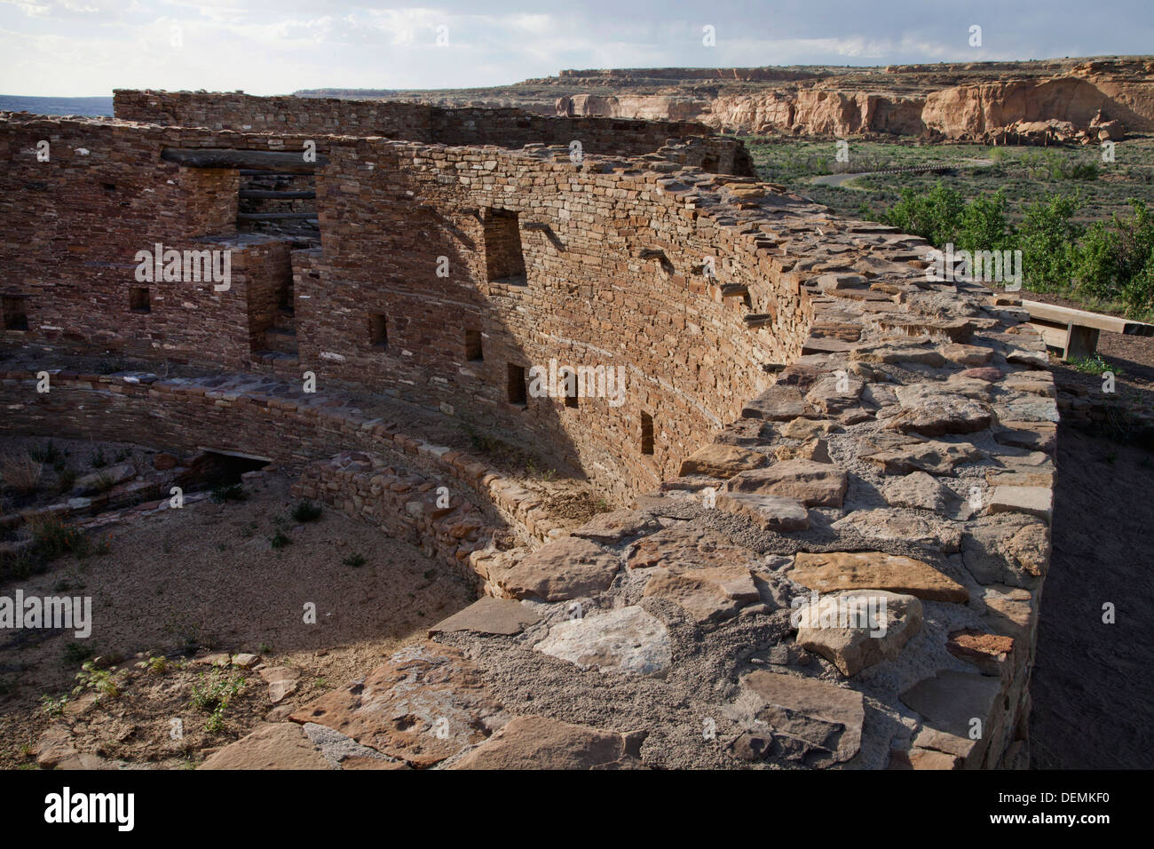 Il grande Kiva a Casa Rinconada nella cultura Chaco National Historical Park, New Mexico. Foto Stock