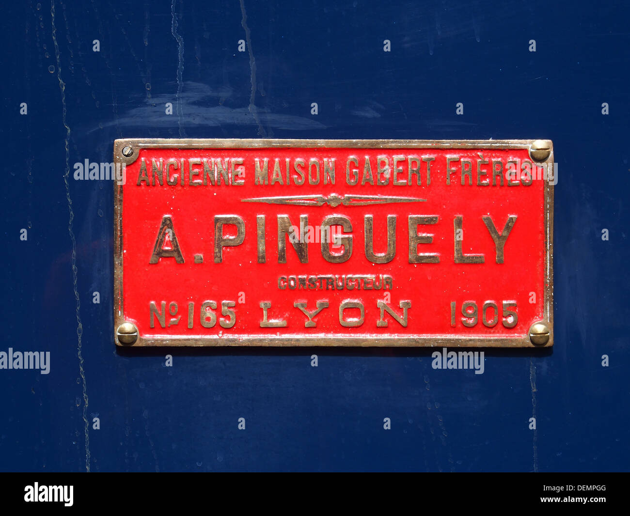 La Chemin de fer de la Baie de la somme, una storica linea ferroviaria francese, presenta la locomotiva Ancienne Maison Gabert, costruita nel 1905 da A. Pinguely di Lione. Foto Stock