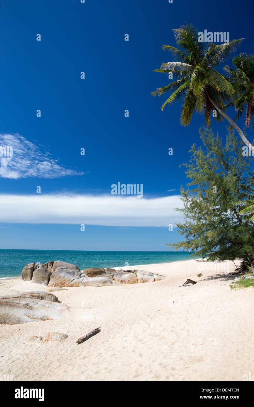 Blu del mare e il blu del cielo Foto Stock