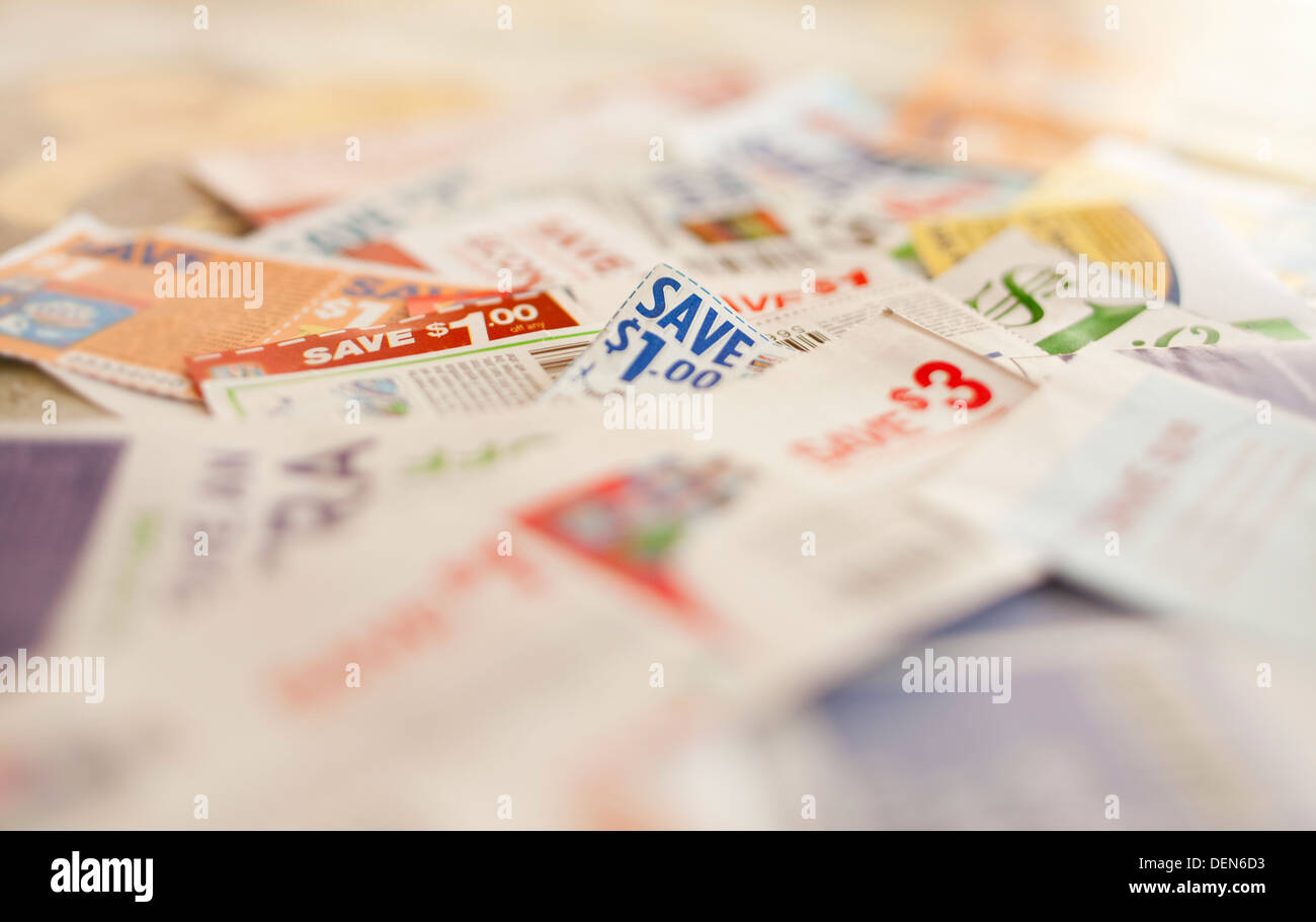 Coupon di sconto Foto Stock