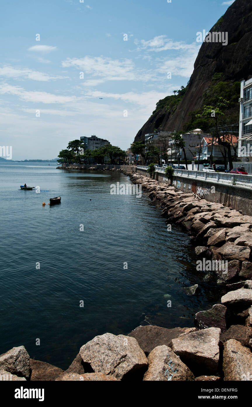 Urca è un tradizionale e benestante quartiere di Rio de Janeiro Foto Stock