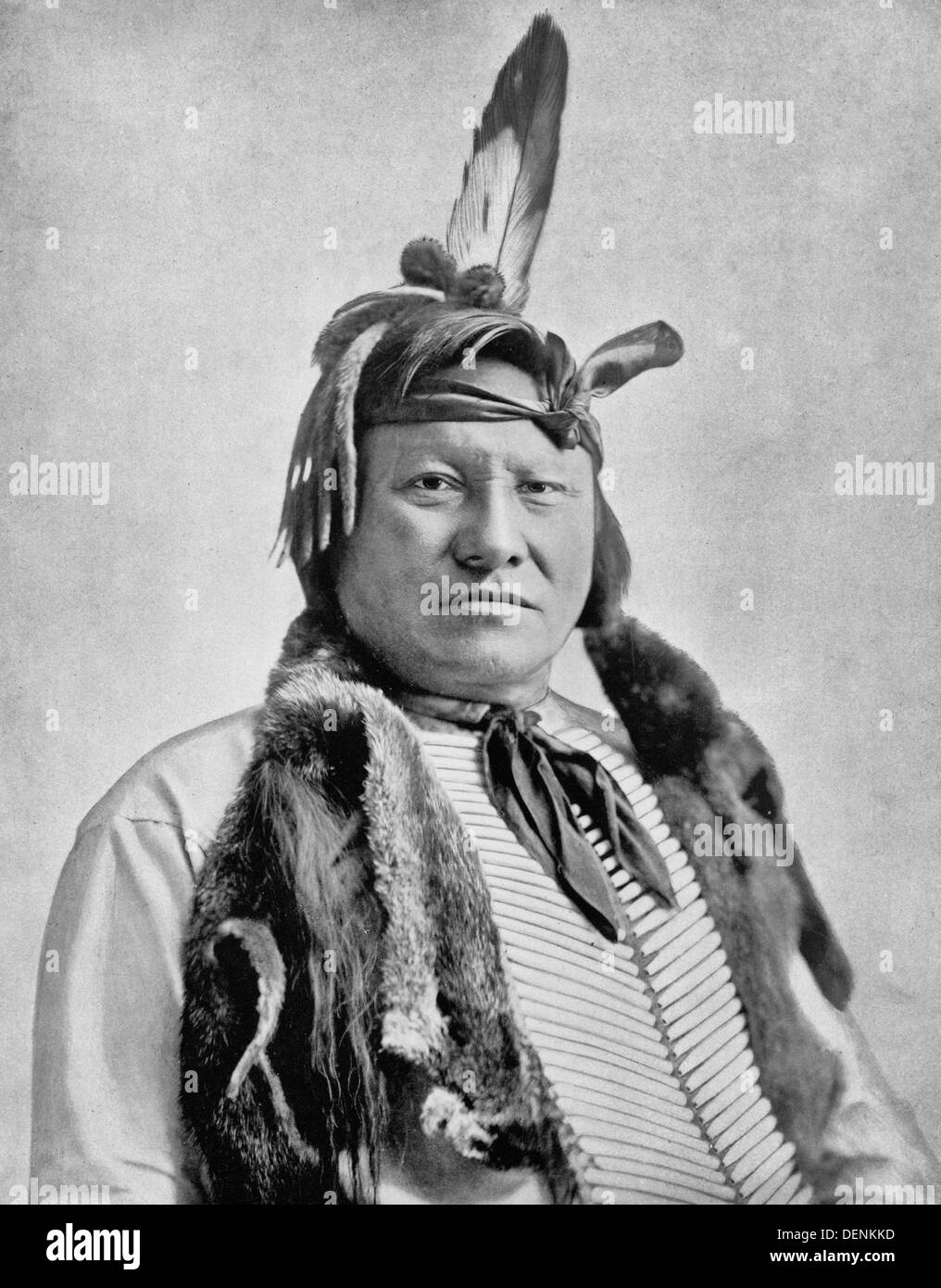 Rain-In-The-Face. (Indiani Sioux), circa 1893 Foto Stock