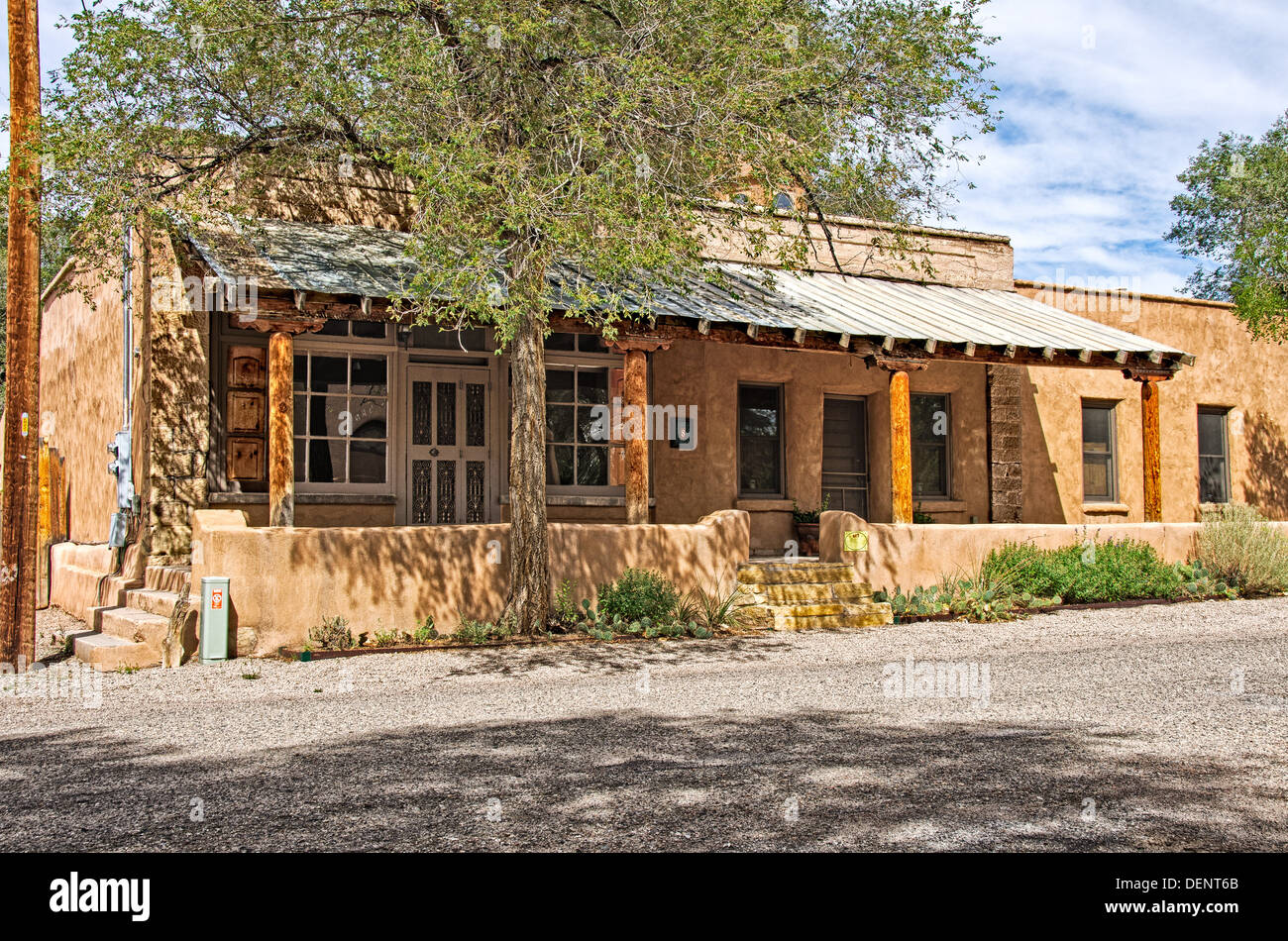 Casa Berardinelli, prima strada, Cerrillos, Nuovo Messico Foto Stock