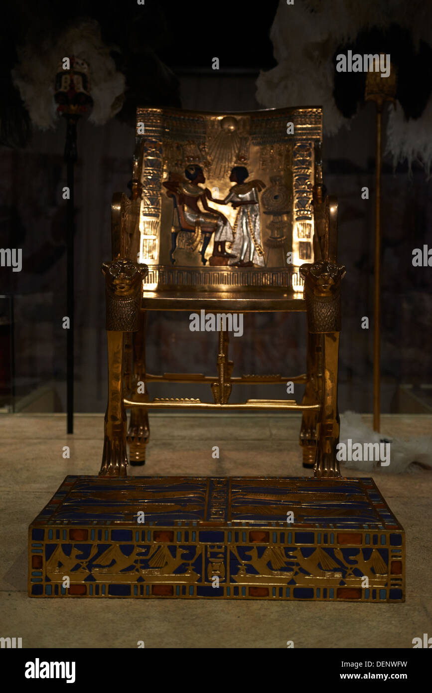 Tutankhamon - King Tut - La sua tomba e i suoi tesori Foto Stock