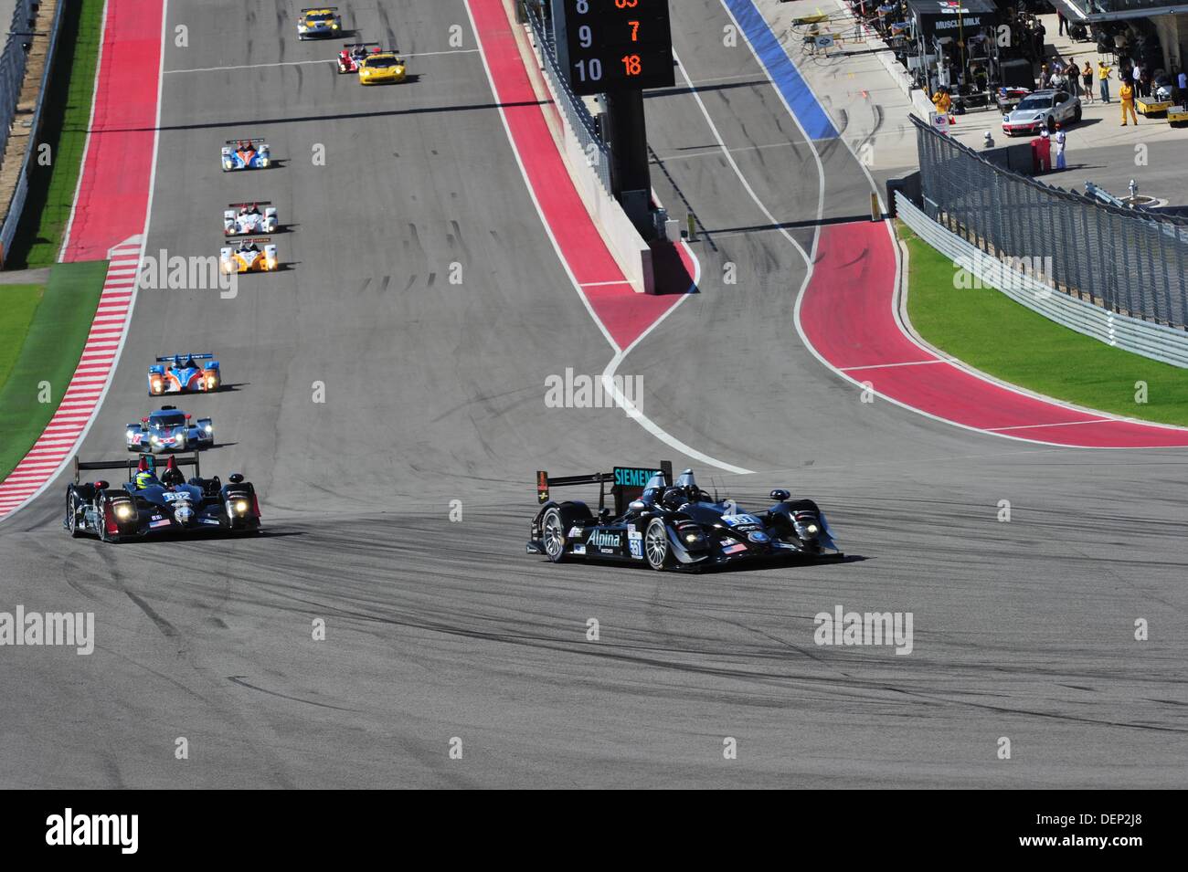 Austin, Texas, Stati Uniti d'America. Xxi Sep, 2013. #551 livello 5 MOTORSPORTS HPD ARX-03B Scott Tucker (USA) Ryan Briscoe (AUS) Credito: Azione Sport Plus/Alamy Live News Foto Stock