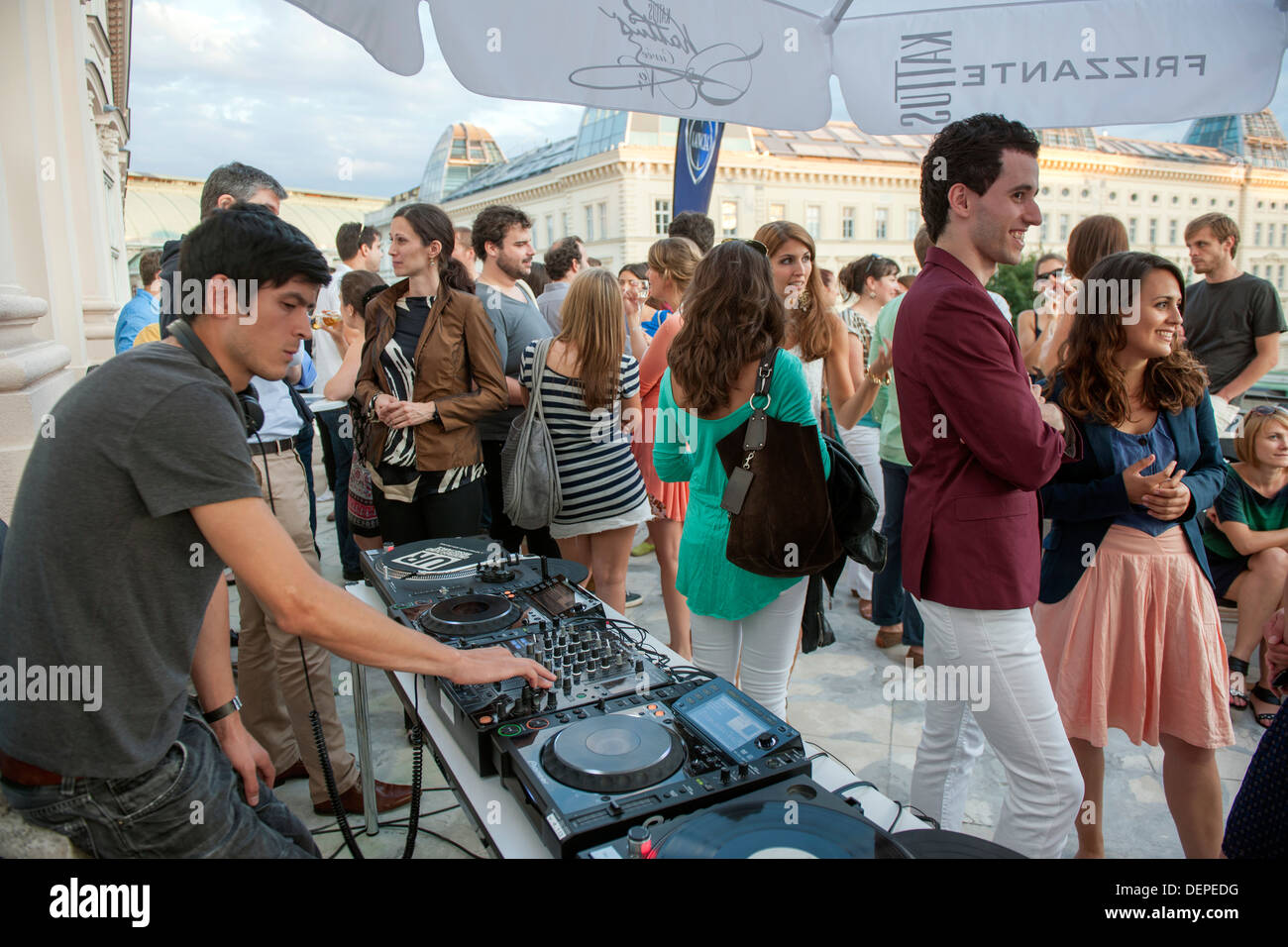 Österreich, Wien 1, Albertina, dopo Work Party Foto Stock