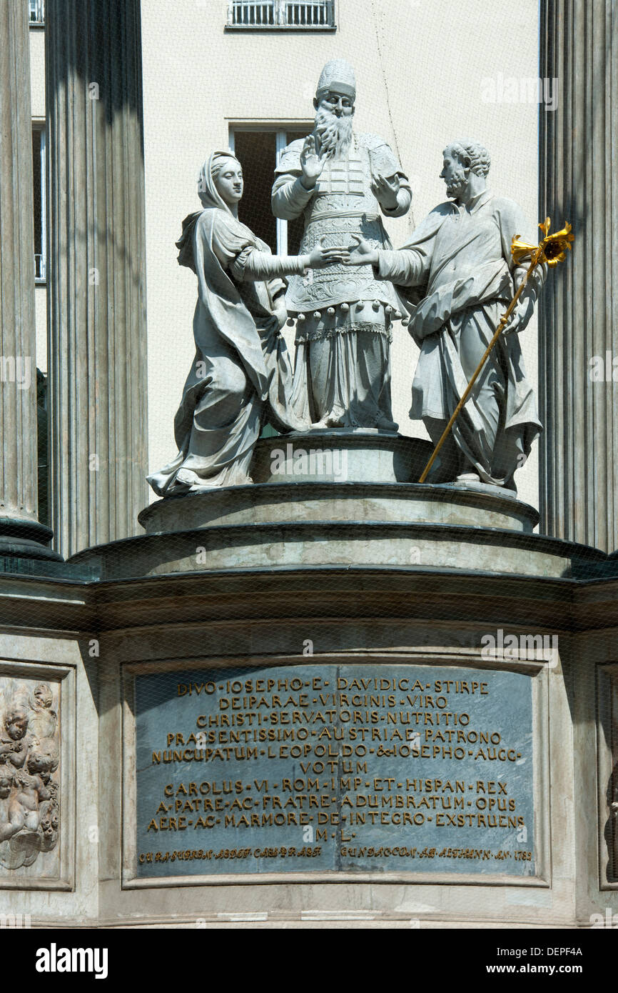 Österreich, Wien I, Hoher Markt, Vermählungs- oder Josephsbrunnen, 1729-32 von J.E. Fischer von Erlach d. J. Foto Stock