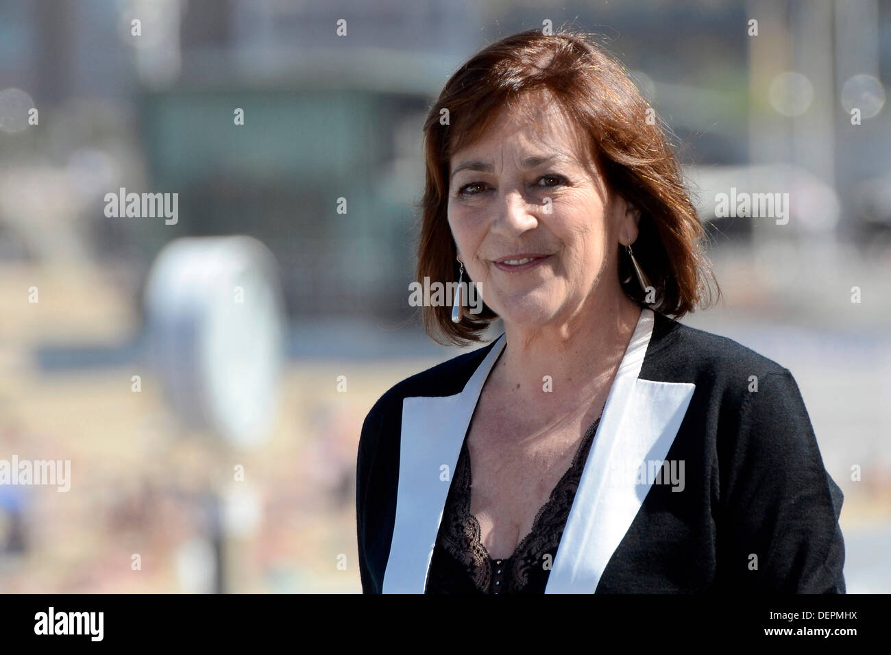 San Sebastian, Spagna. Il 22 settembre, 2013. Carmen Maura durante il "Streghe Zugarramurdi / Las Brujas de Zugarramurdi' conferenza stampa presso la 61San Sebastian International Film Festival il 22 settembre 2013 Credit: dpa picture alliance/Alamy Live News Foto Stock