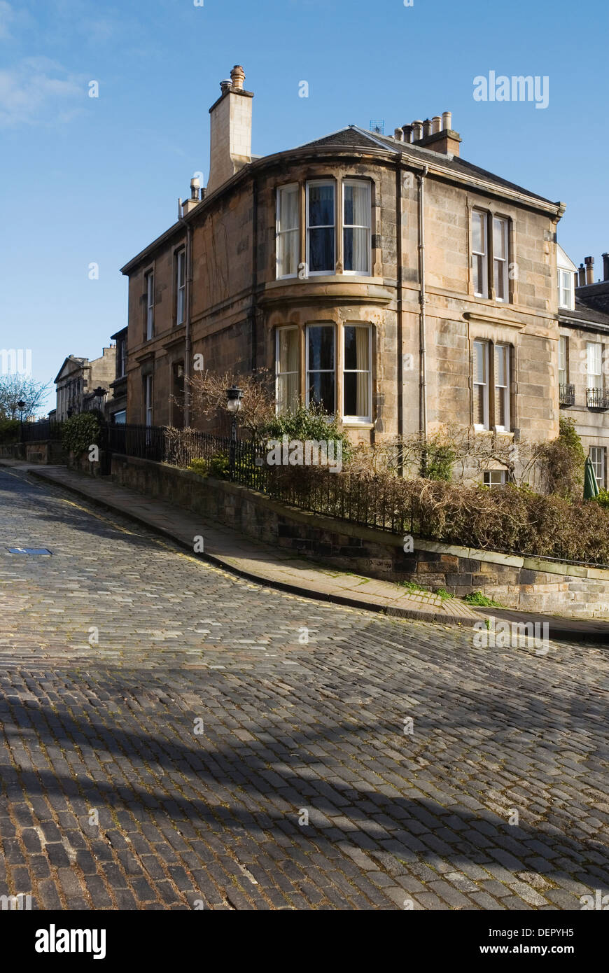 Casa a Stockbridge, Edimburgo, Scozia, Regno Unito, Europa Foto Stock