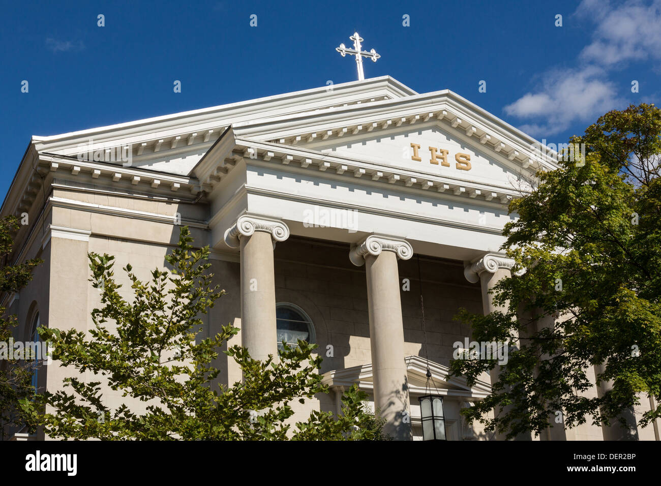 Trinità santa chiesa cattolica sulla 36th Street NW di Georgetown, Washington DC Foto Stock