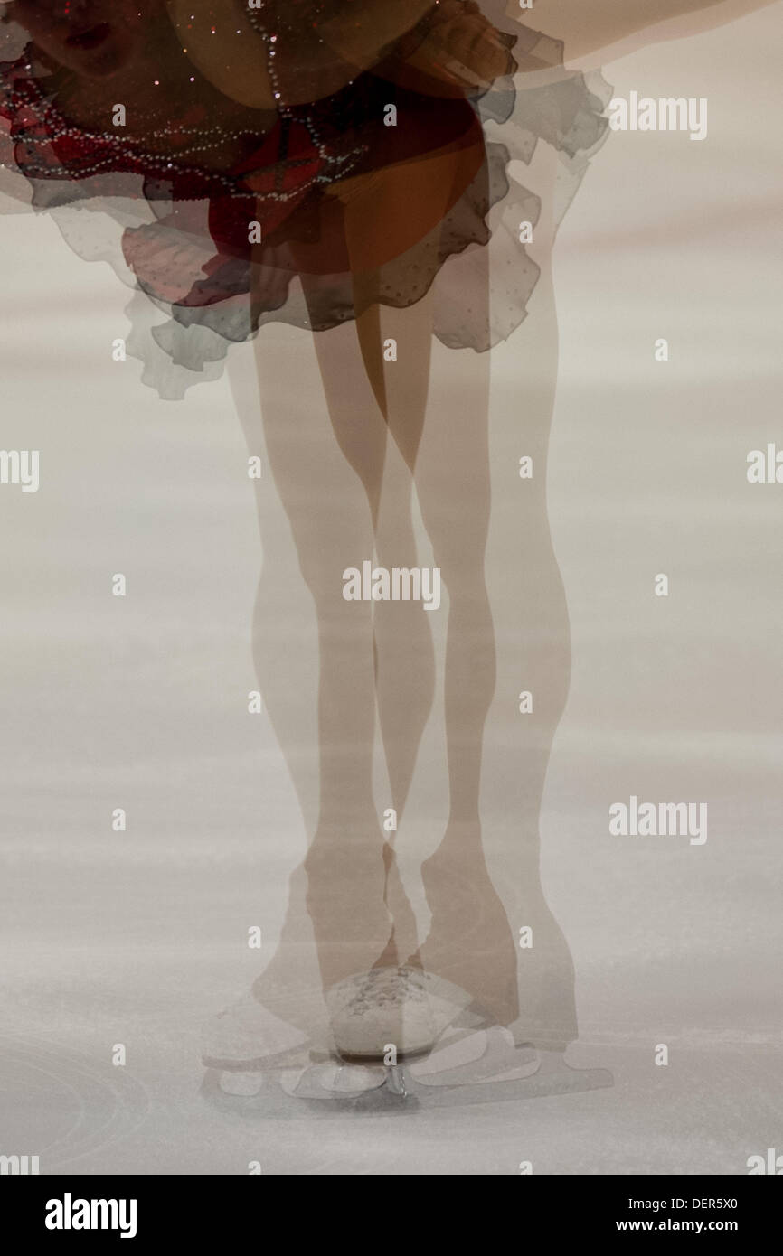 L'ambiance shot, 20 settembre 2013 - Pattinaggio di Figura : Junior Ladies breve programma dell'ISU Trofeo Lombardia 2013 in Palasesto, Sesto San Giovanni, Italia, (foto di Enrico Calderoni/AFLO SPORT) [0391] Foto Stock