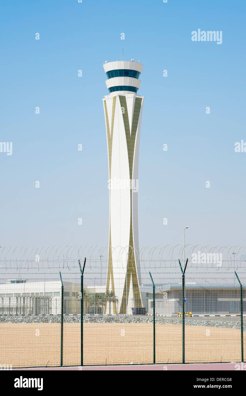 Nuovo terminal passeggeri edificio a Al Maktoum aeroporto internazionale di Dubai World Central District, Dubai Emirati Arabi Uniti Foto Stock