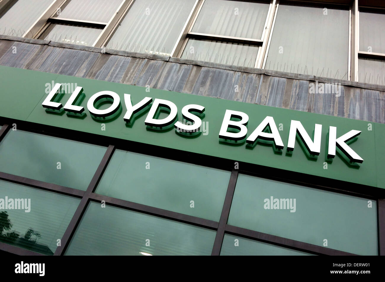 Cambiato il nome di ramo di Lloyds Bank (ex Lloyds TSB), Londra Foto Stock