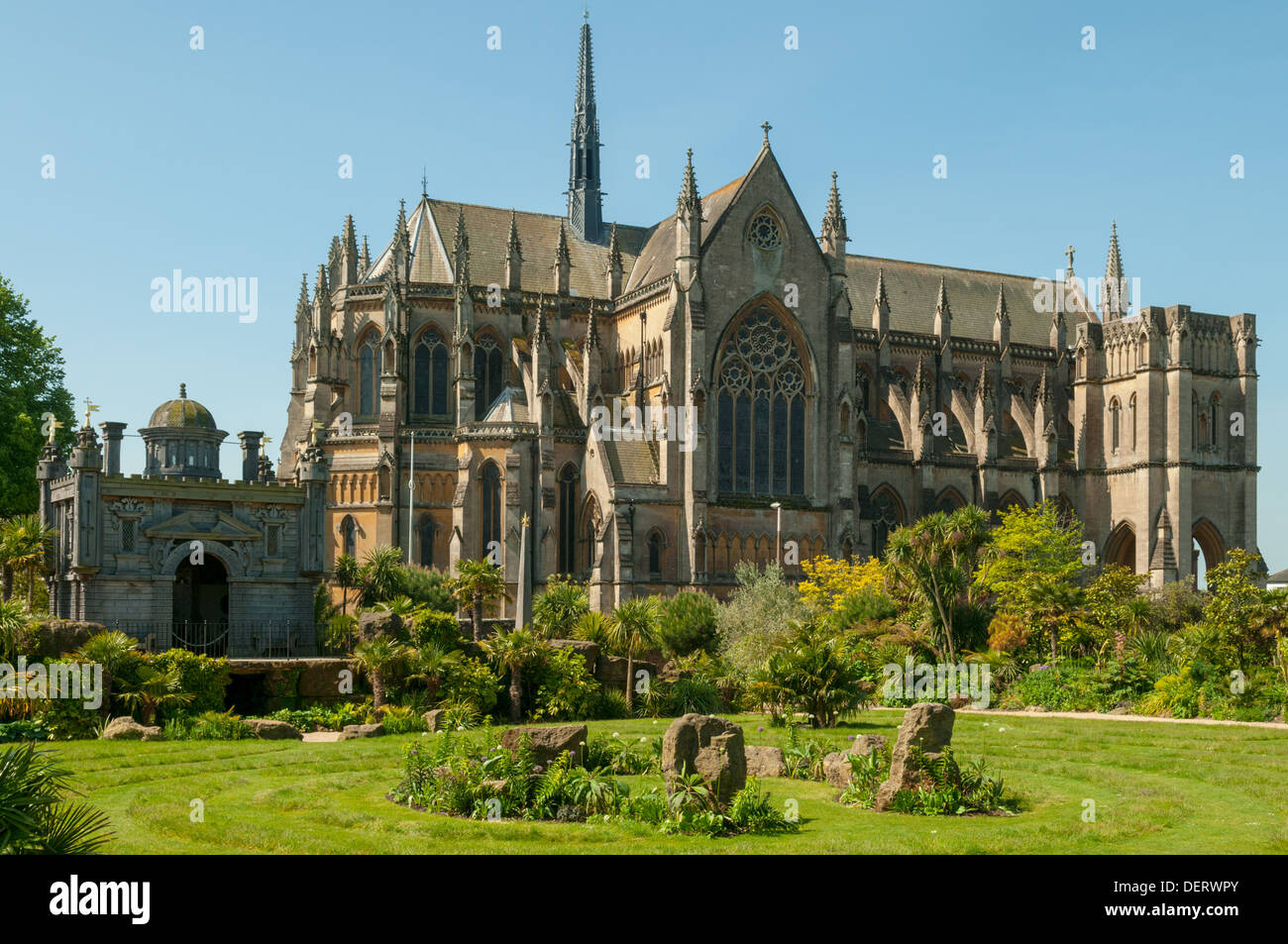 Cattedrale di Arundel e Arundel, West Sussex, in Inghilterra Foto Stock