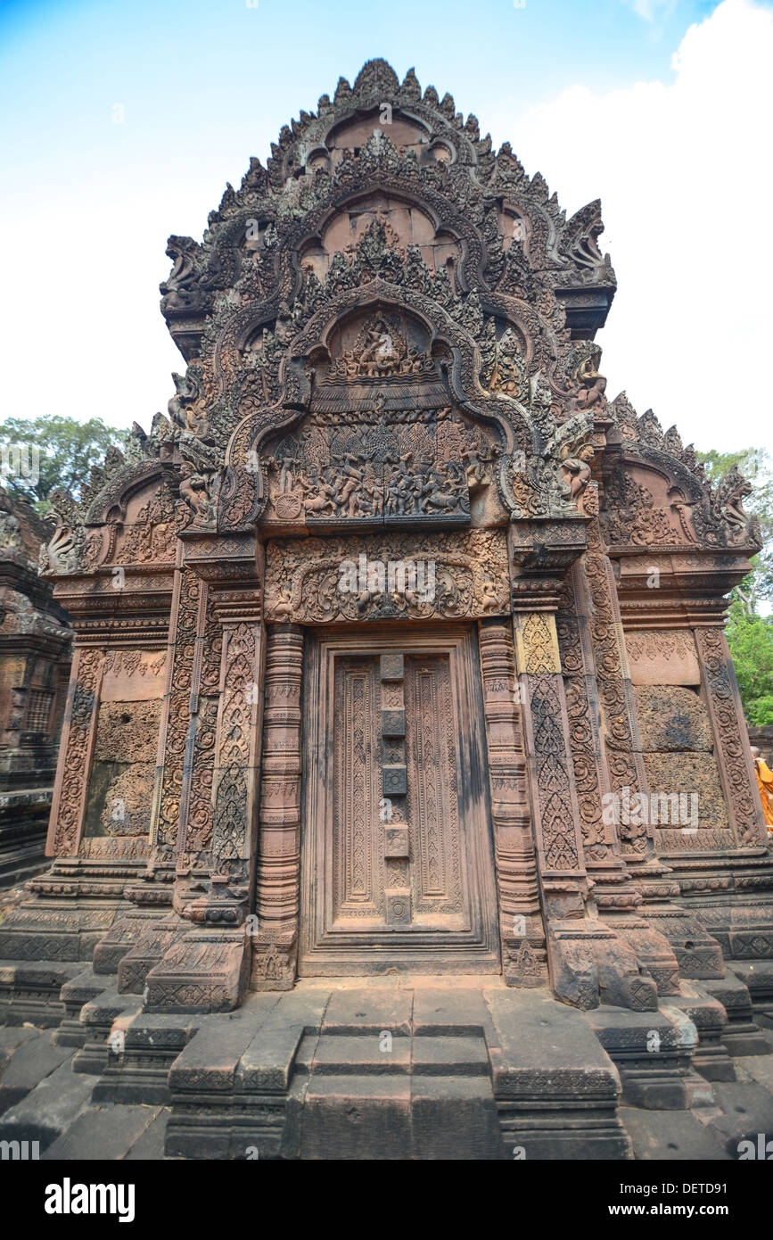 Il Banteay Srei Temple Foto Stock