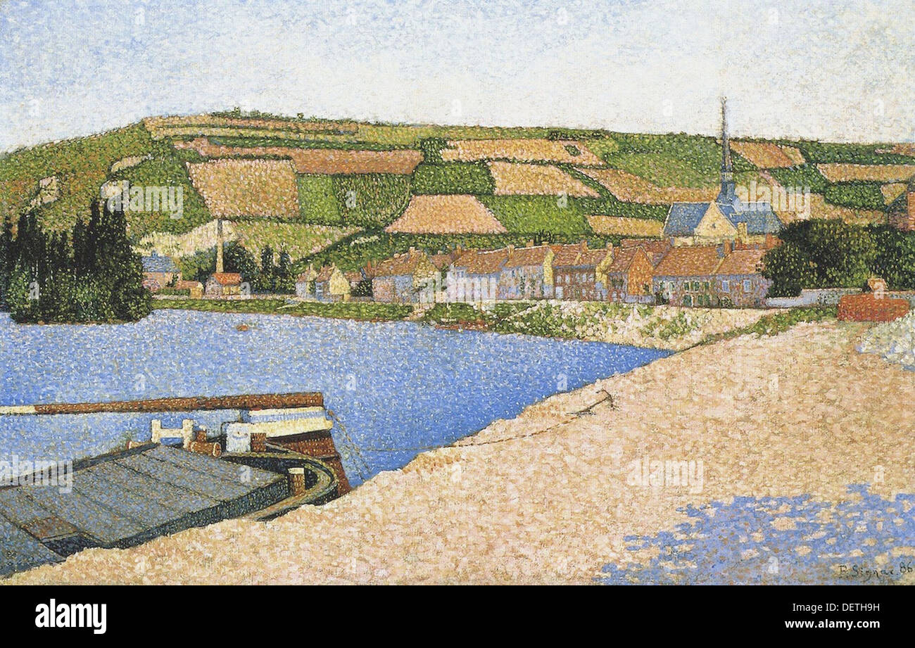 Paul Signac - Les Andelys - 1886 - L'Art Institute of Chicago Foto Stock