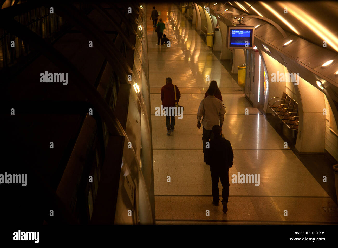 Utenti in metropolitana Foto Stock