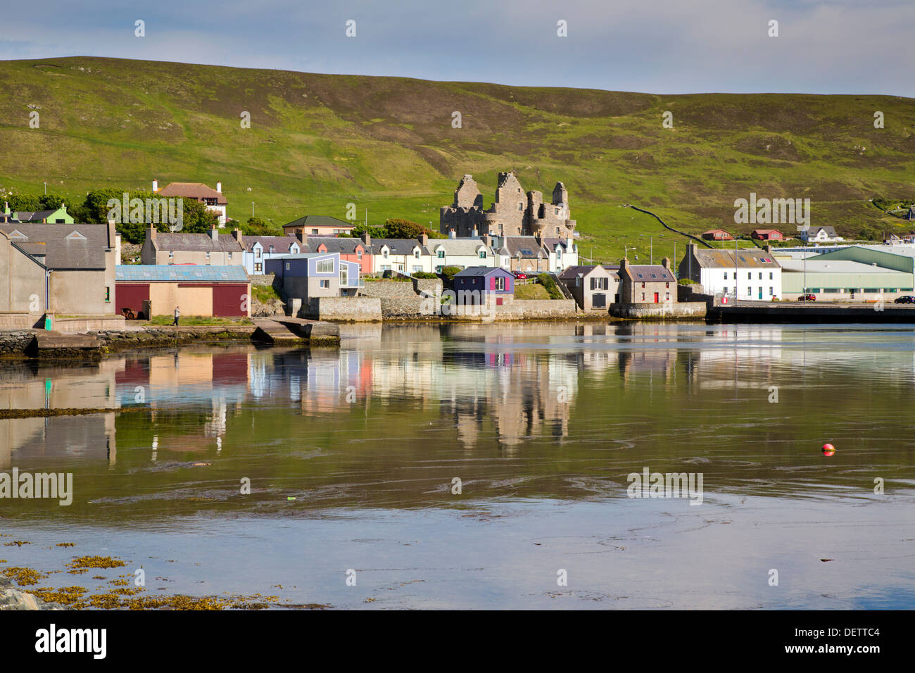 Scalloway; Shetland; Regno Unito Foto Stock