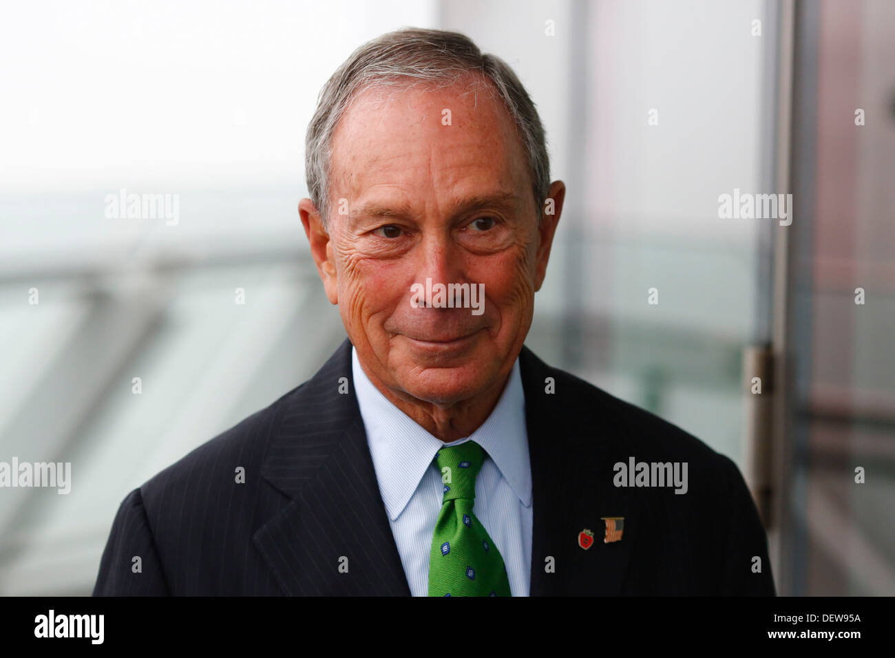 Il sindaco di New York Michael Bloomberg R. il 24 settembre 2013 a Londra Gran Bretagna. Foto Stock