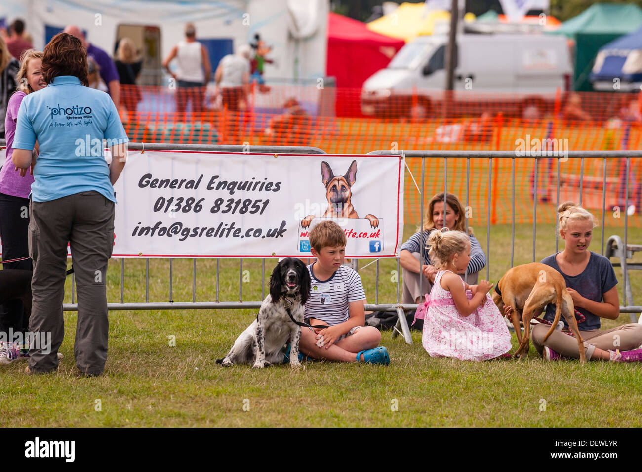 Il Tutto su cani mostrano al Norfolk Showground, Norwich, Norfolk, Inghilterra, Regno Unito Foto Stock