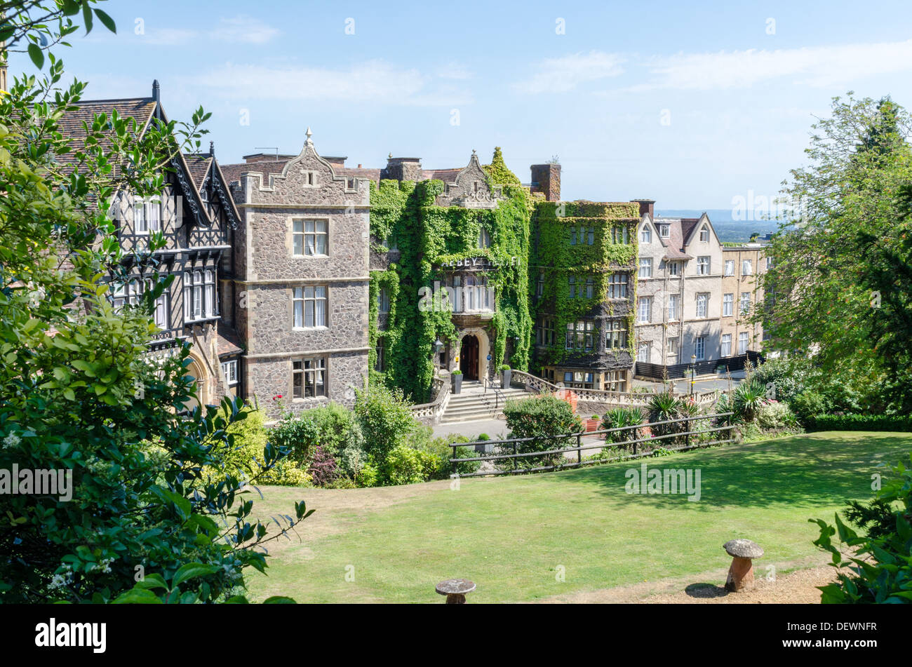 Abbey Hotel a Malvern vista da Wells Road Foto Stock