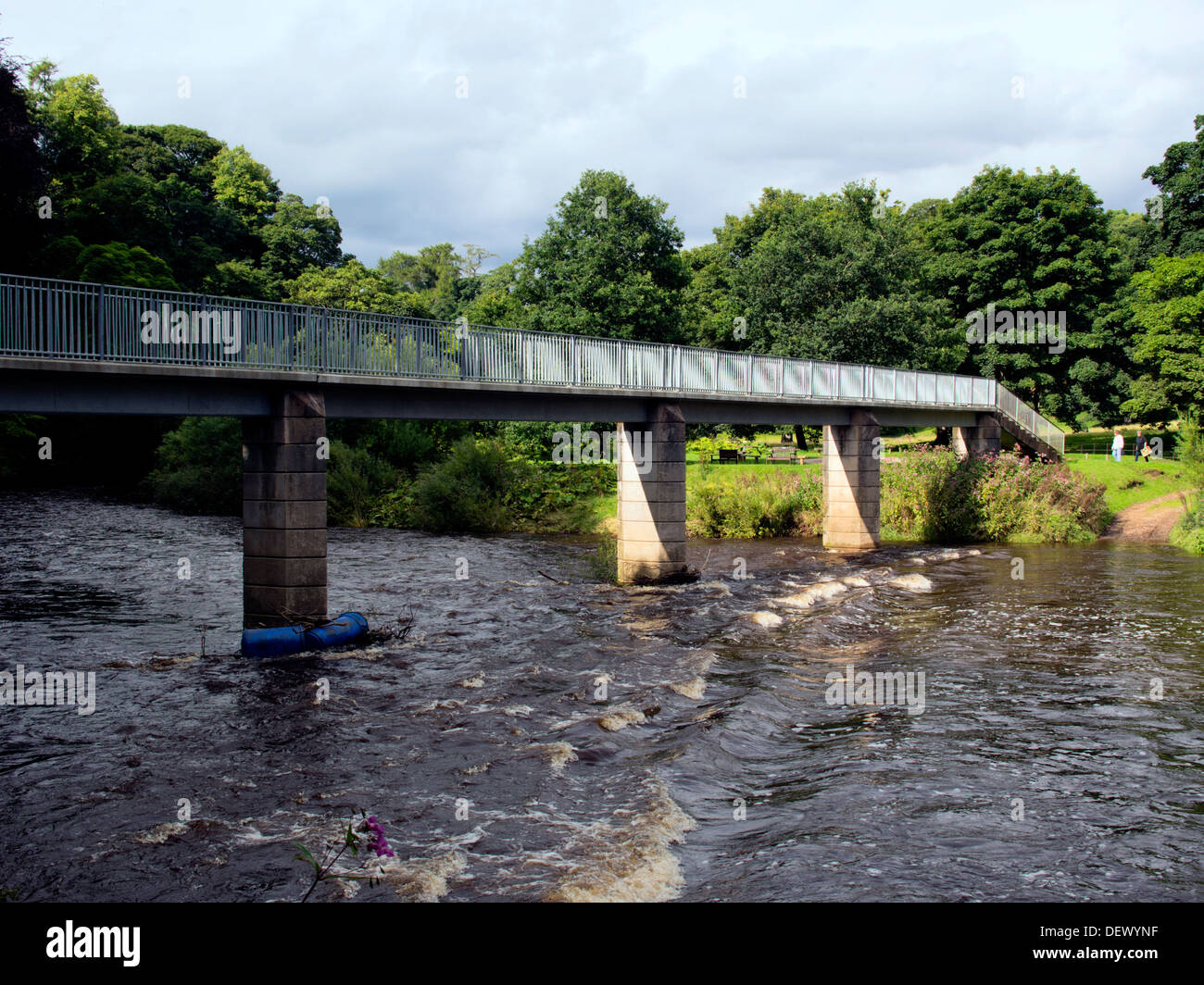 Passerella sul fiume Eden a Appleby-in-Westmoreland Foto Stock