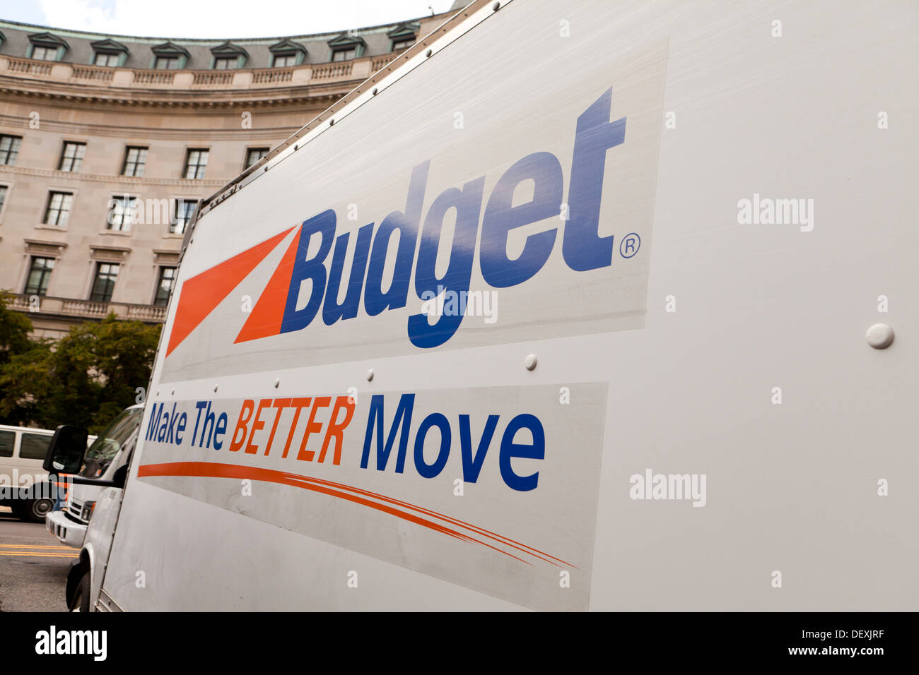 Bilancio camion noleggio - USA Foto Stock