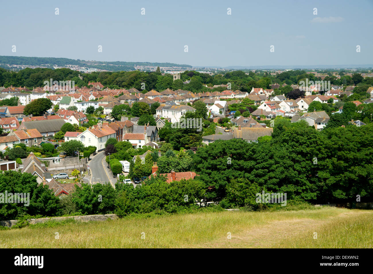 Salita vicino a Weston Super Mare, Somerset, Inghilterra. Foto Stock