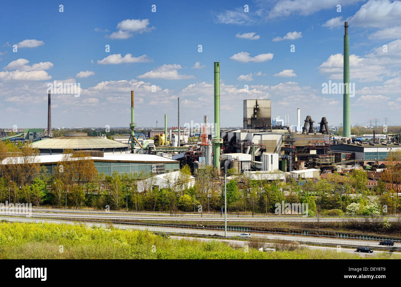 Area di parte dell'Aurubis AG di Amburgo, il più grande produttore di rame d'Europa, Teilgelände der Aurubis AG DI AMBURGO, größter Ku Foto Stock