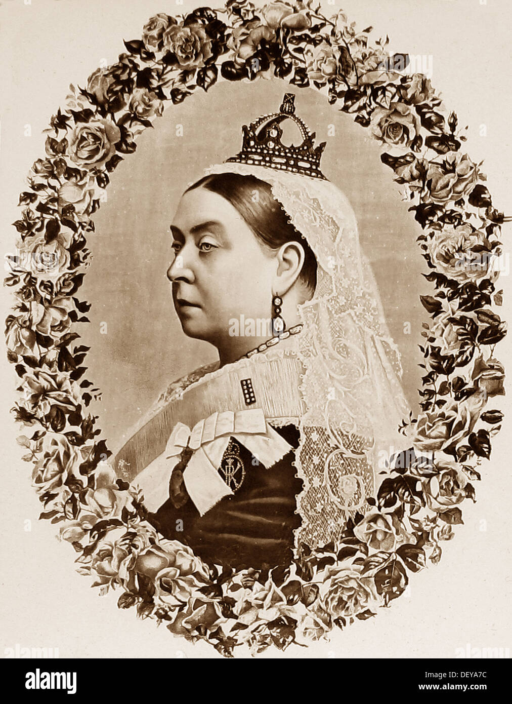 La regina Victoria periodo Vittoriano Foto Stock