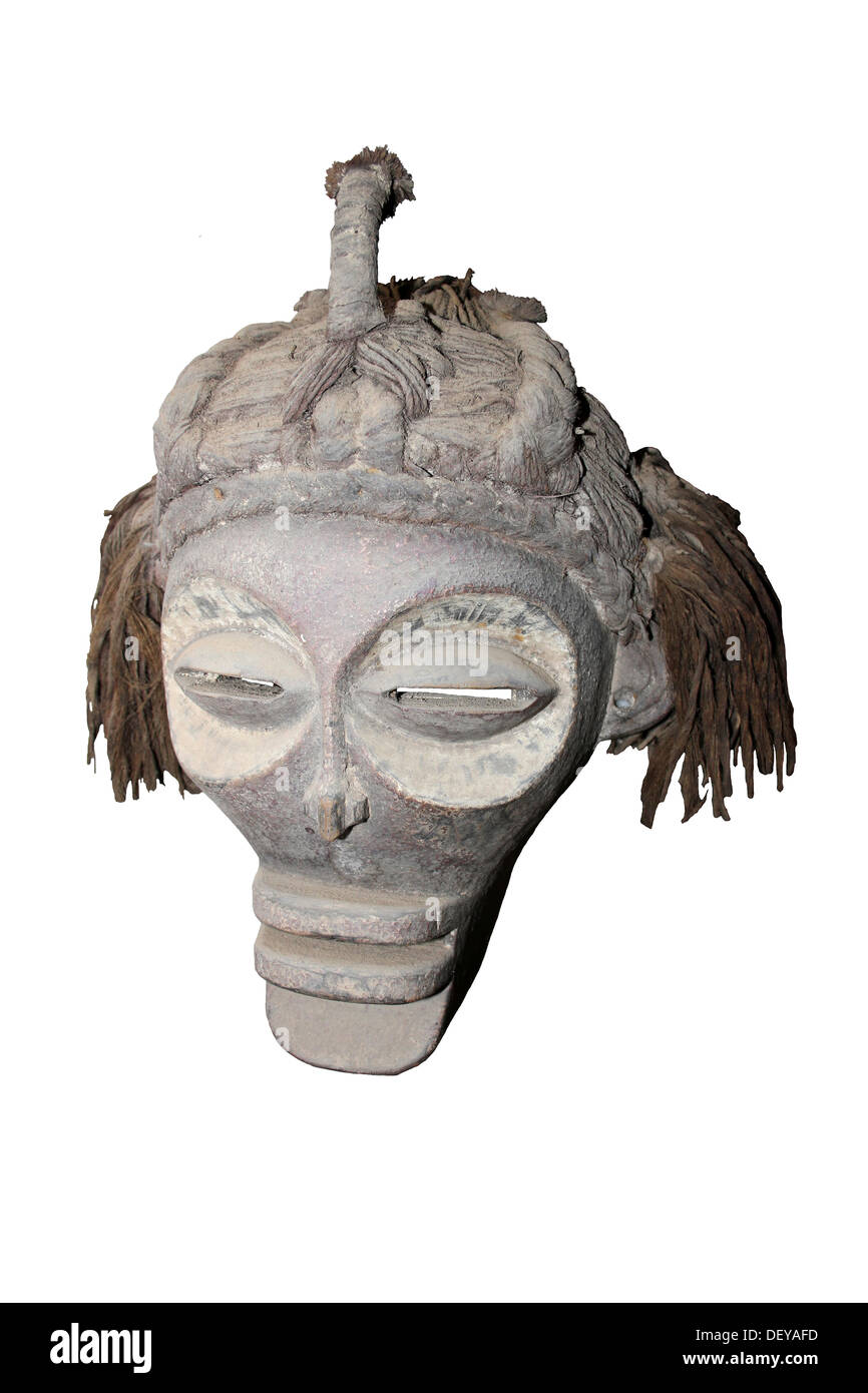 Maschera tribale, Africa occidentale Foto Stock