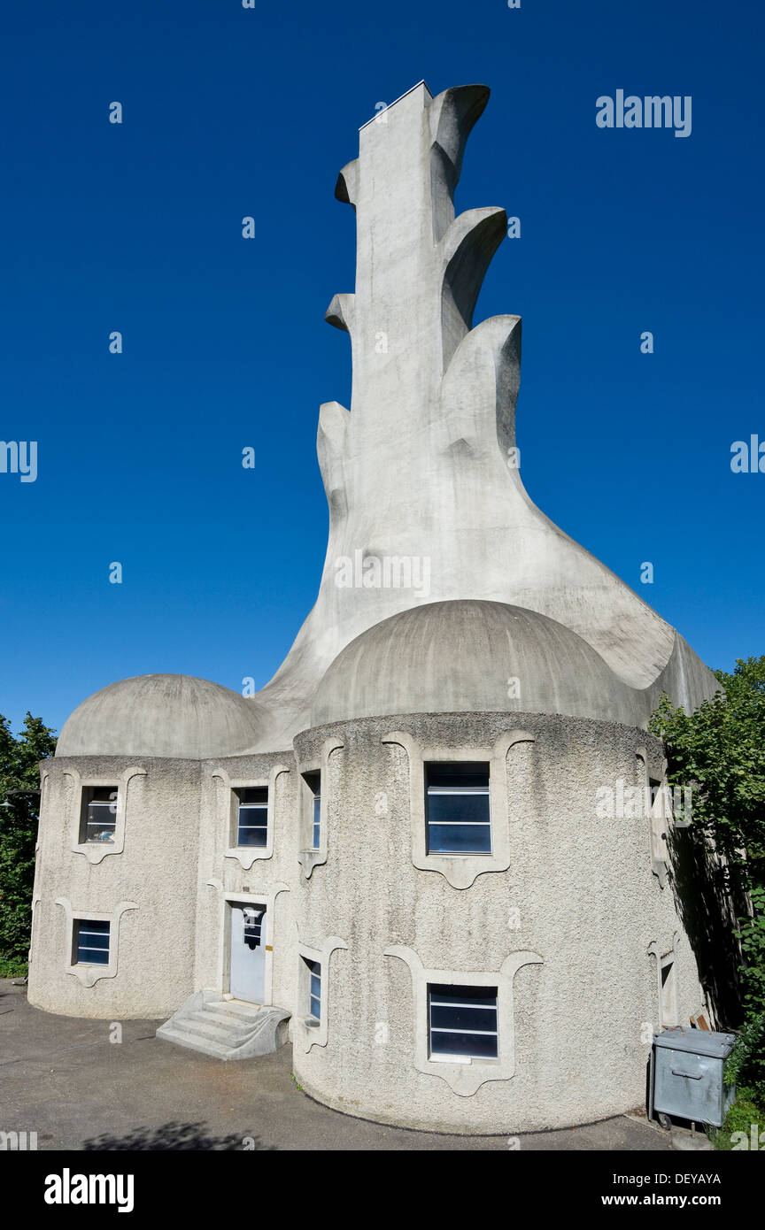 Kraftwerk edificio, dall'architetto Rudolf Steiner, sede della Società Antroposofica in Dornach, Cantone di Soletta Foto Stock