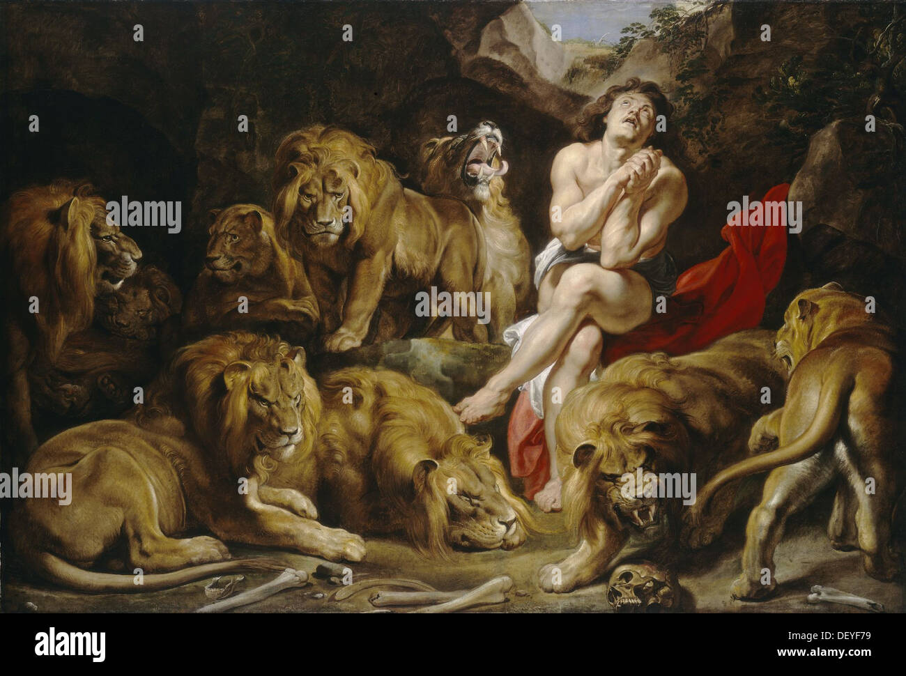 Peter Paul Rubens - Daniele nella fossa dei leoni - 1616 - National Gallery of Art - Washington Foto Stock