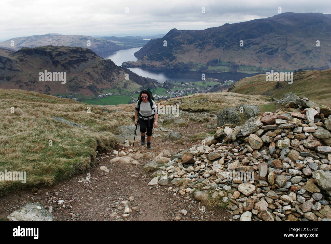 Helvellyn in Inghilterra del Lake District Foto Stock