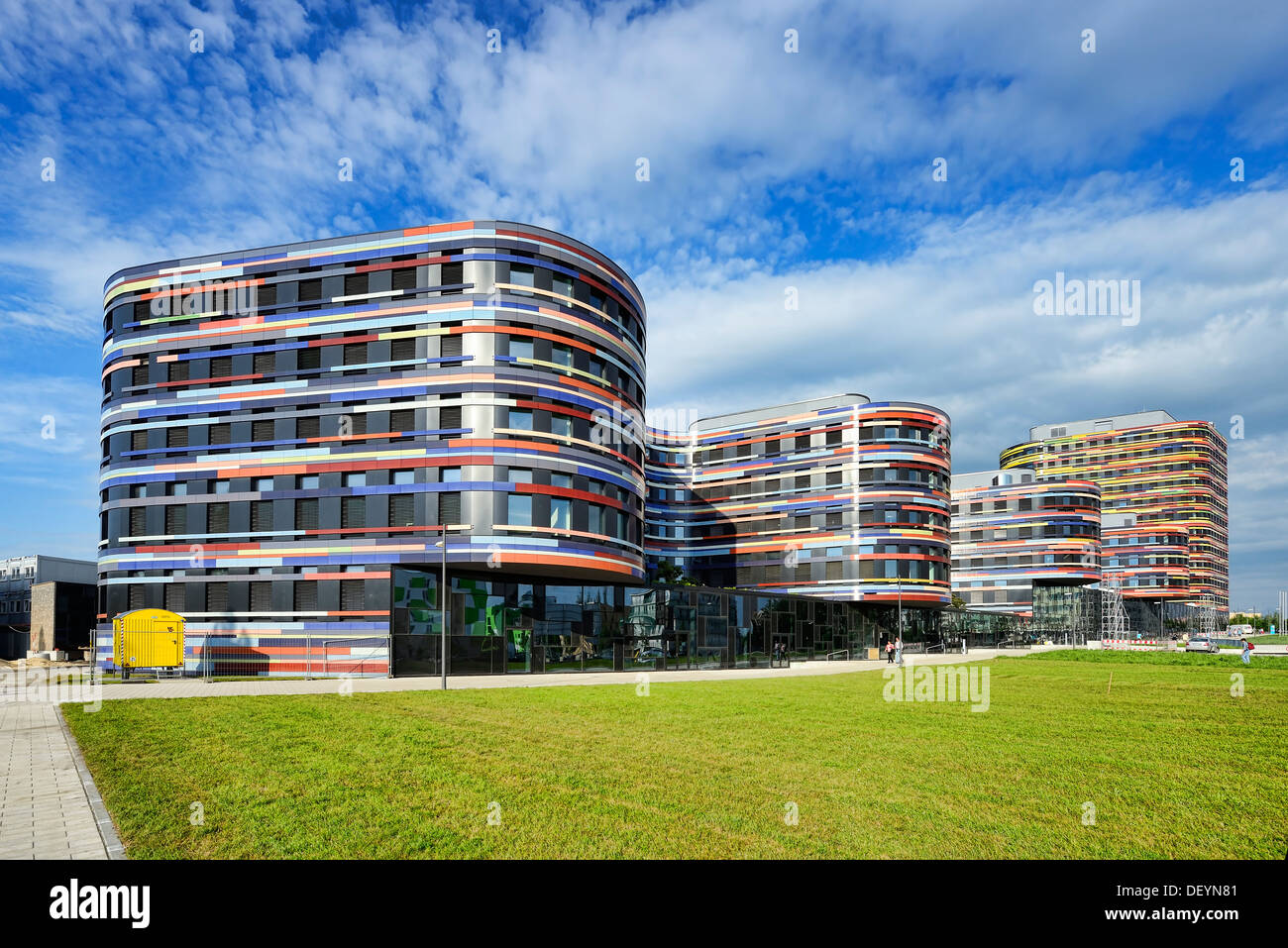 Nuovo edificio dell'autorità per lo sviluppo urbano e l'ambiente di Wilhelm il castello, Amburgo, Germania, Europa Neubau der essere Foto Stock