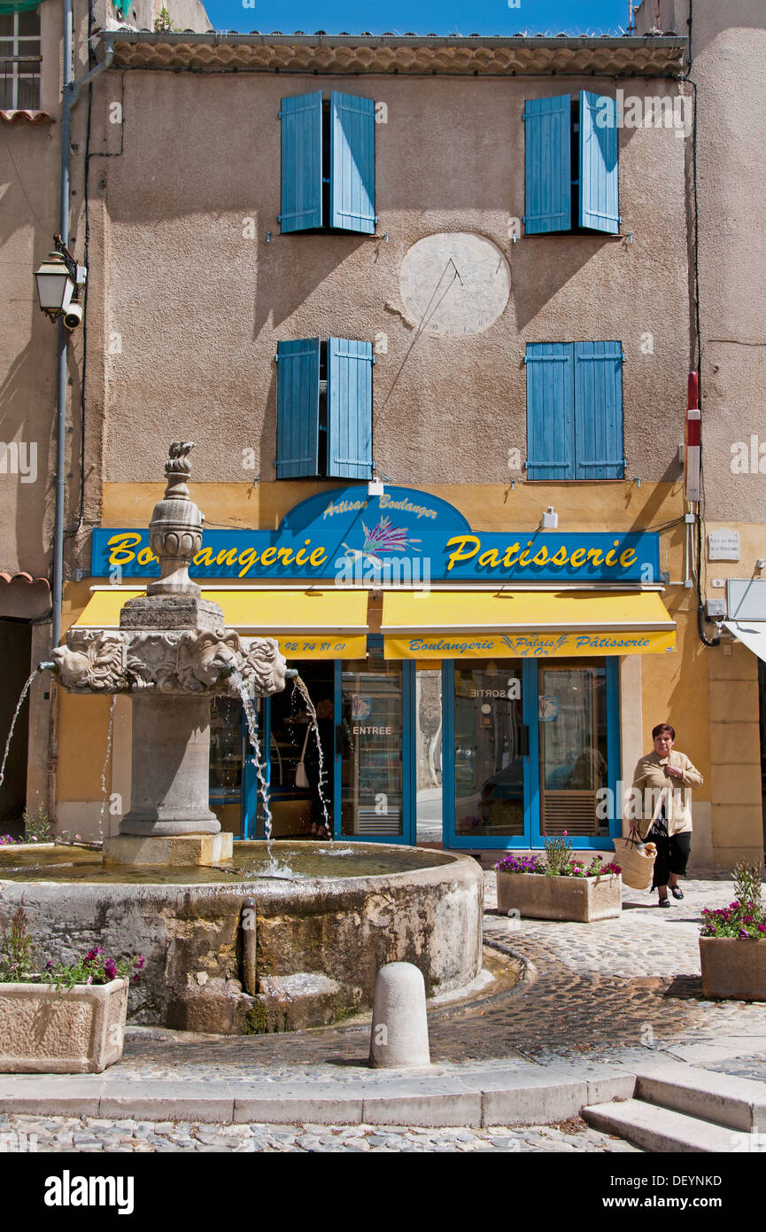 Valensole Francia panificio Francese Boulangerie Patisserie Alpes de Haute Provence Foto Stock
