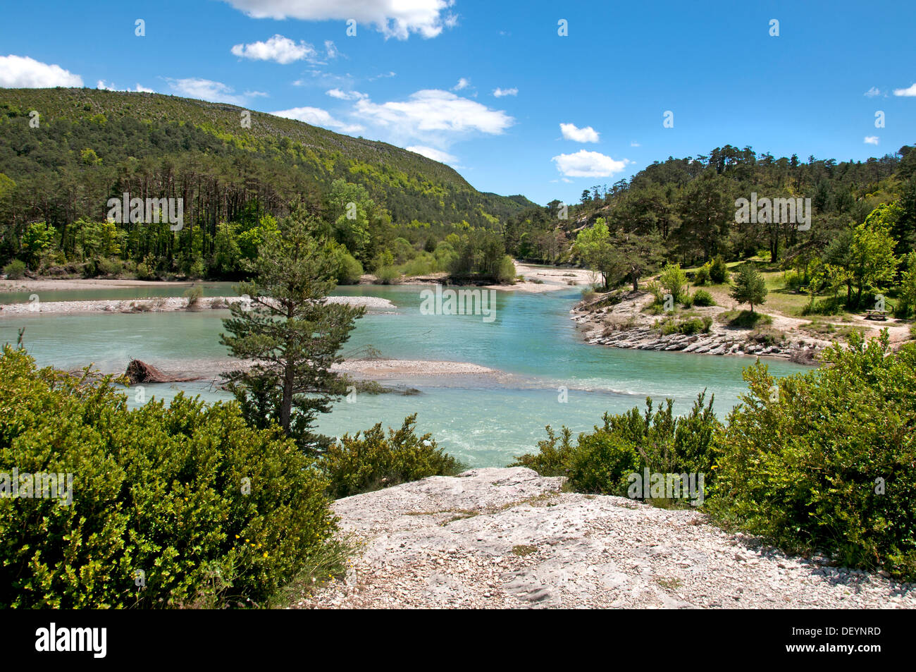 Grand Canyon Gorge du Verdon Fiume Francia Provenza North Rim Foto Stock