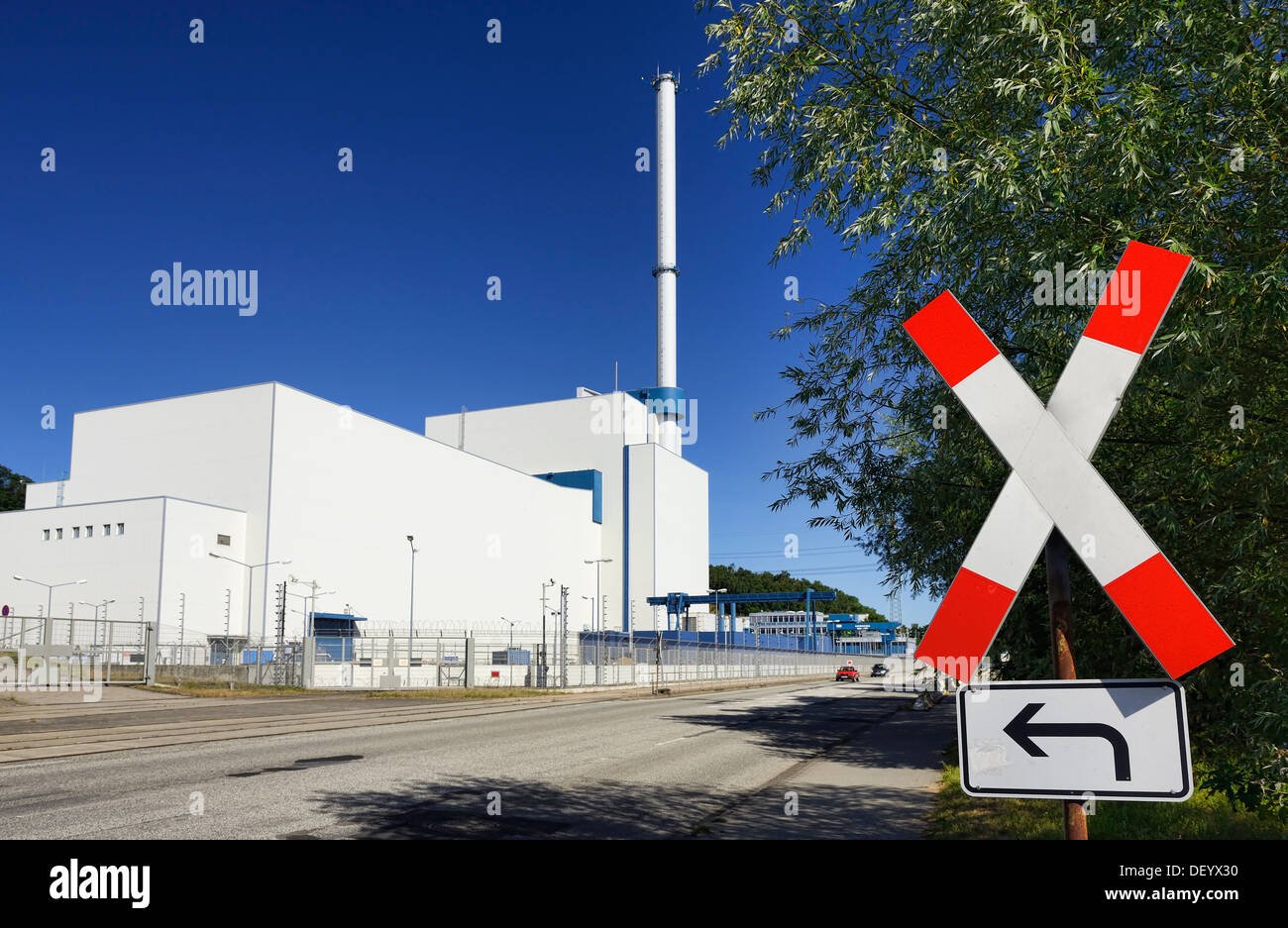 Spento centrale nucleare Kruemmel in Geesthacht, SCHLESWIG-HOLSTEIN, Germania, Europa Abgeschaltetes Kernkraftwerk Krü Foto Stock