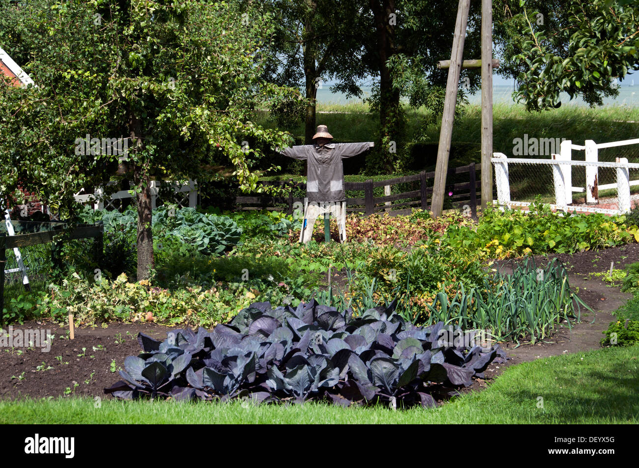 Lo Spaventapasseri kitchen garden farm Enkhuizen Zuiderzeemuseum Paesi Bassi Foto Stock