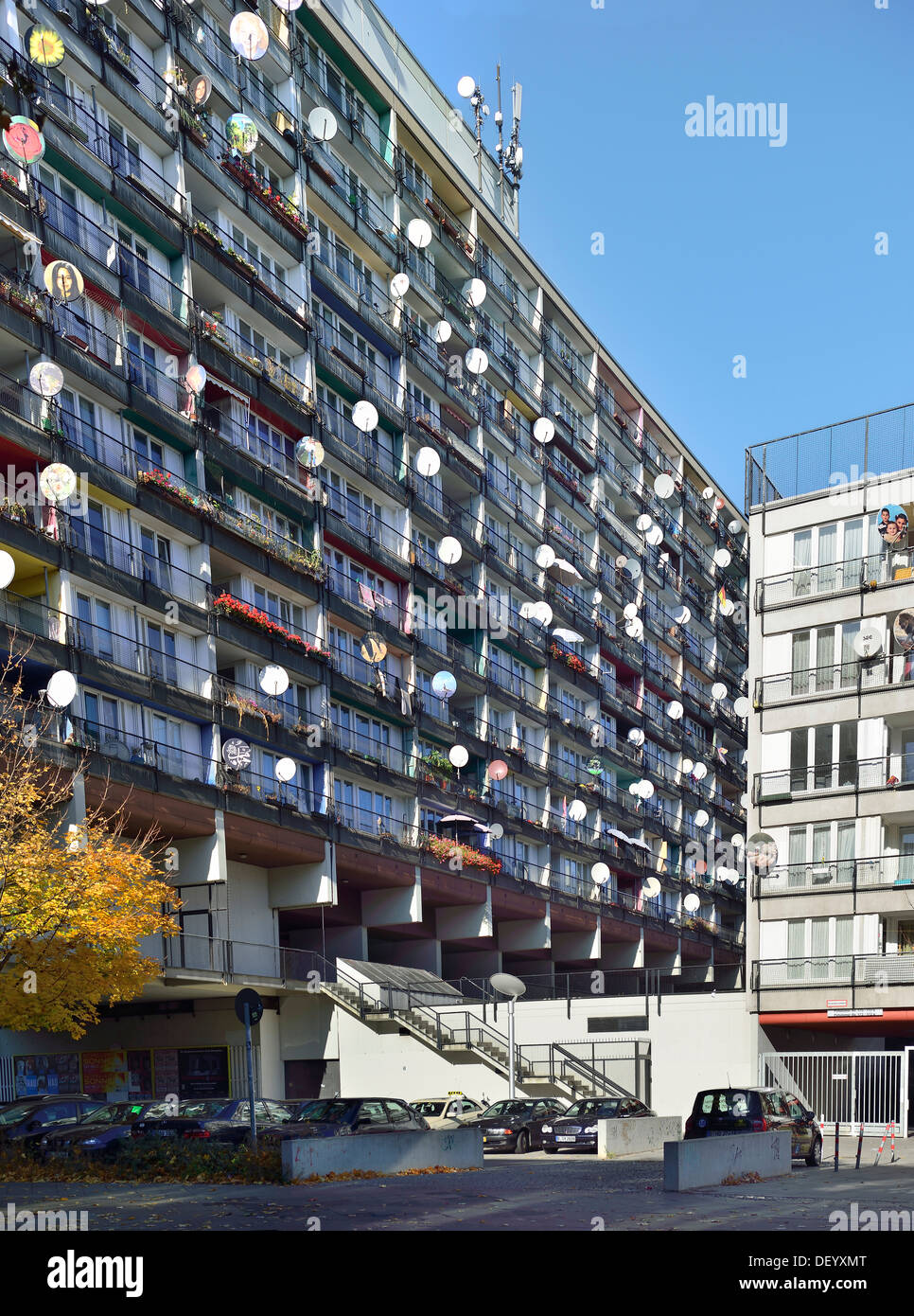 Appartamento pallasseum blocco, zona svantaggiata, Berlin-schoeneberg, Berlino Foto Stock
