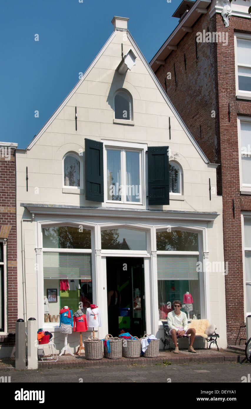 Harlingen negozio di moda per bambini Friesland Olanda Foto Stock