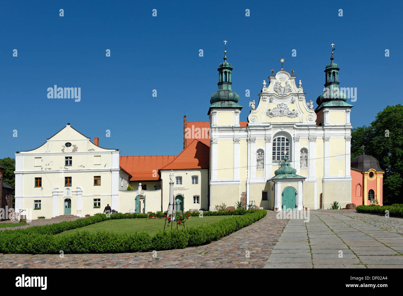 Le monache dei premonstrati' chiesa della Santissima Trinità, Strzelno, Polonia, Europa Foto Stock