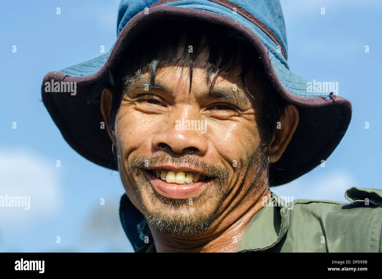 L uomo dalla Shan o Thai Yai minoranza etnica, ritratto, Soppong o Pang Mapha, zona nord della Thailandia, Tailandia, Asia Foto Stock