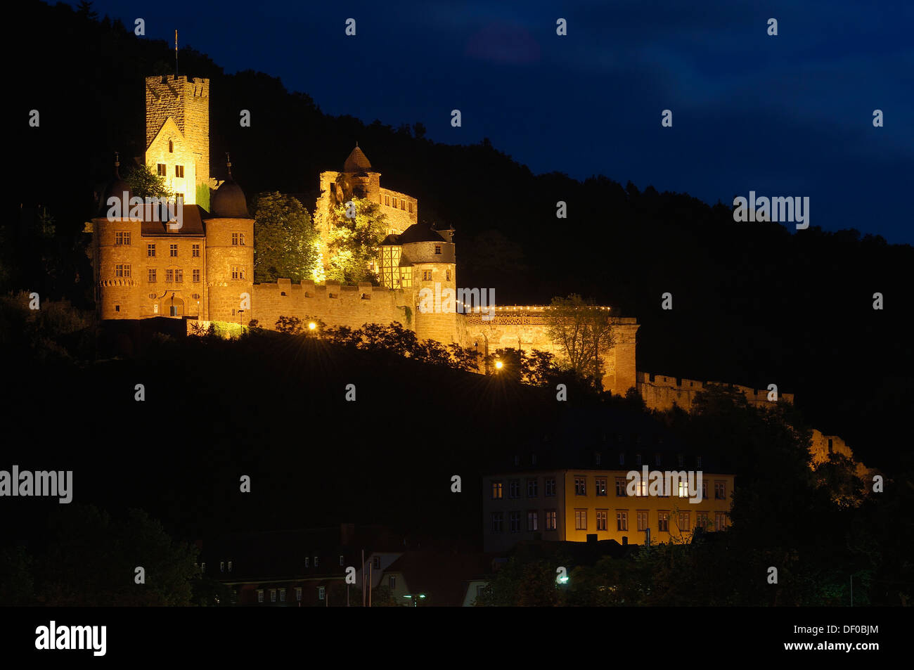 Wertheim, questo Land, Main-Tauber, Strada Romantica, Romantische Strasse, Germania Foto Stock