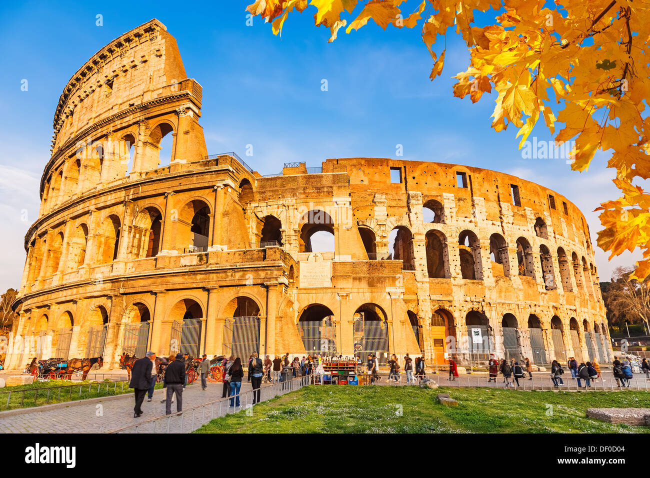 Colosseo a Roma Foto Stock