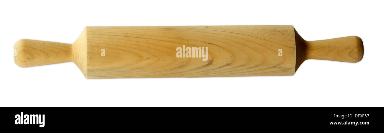 Perno di rotolamento isolati su sfondo bianco Foto Stock