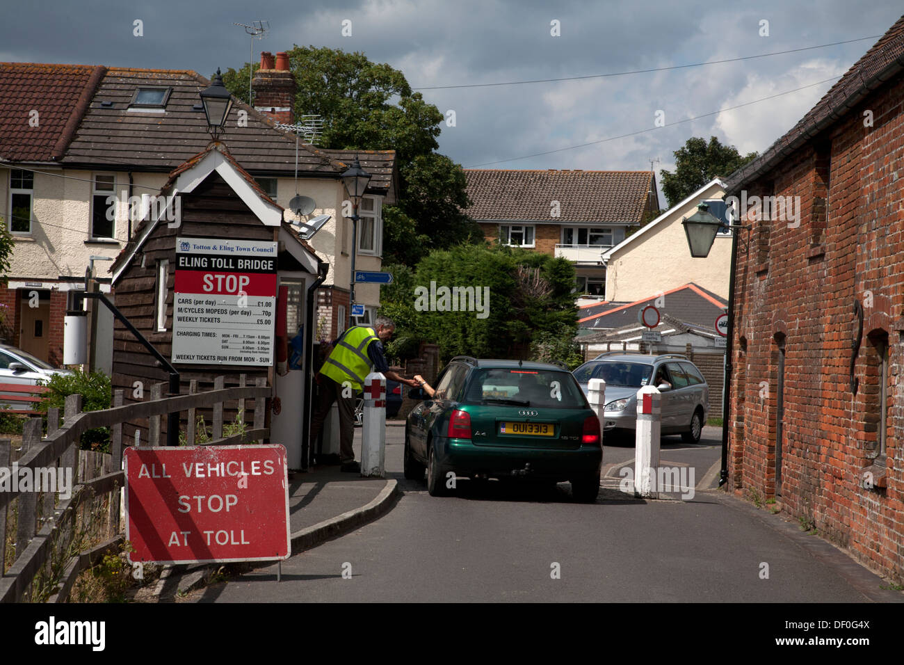 Eling ponte a pedaggio eling hampshire Inghilterra Foto Stock