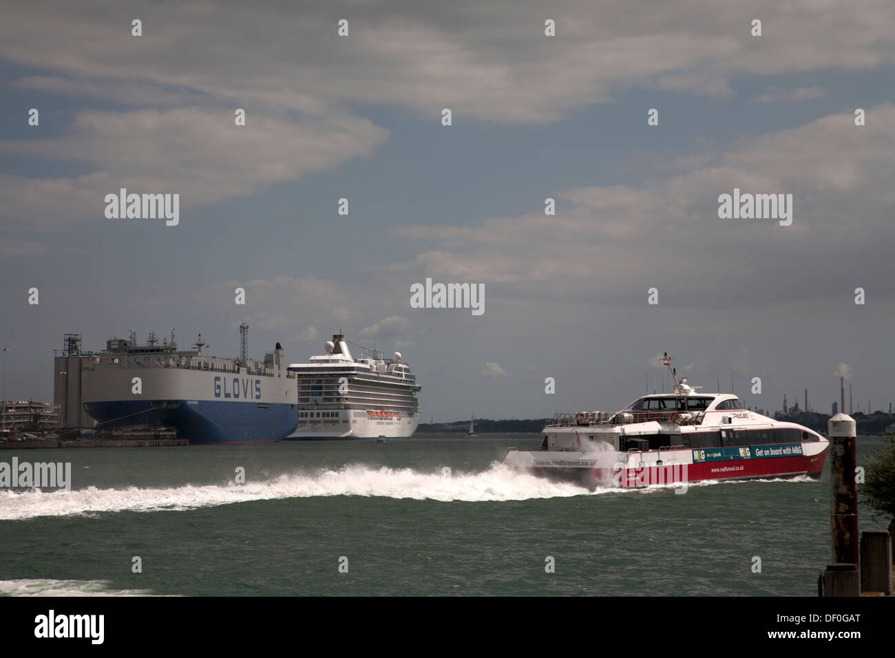 Acqua di Southampton Southampton docks hampshire Inghilterra Foto Stock
