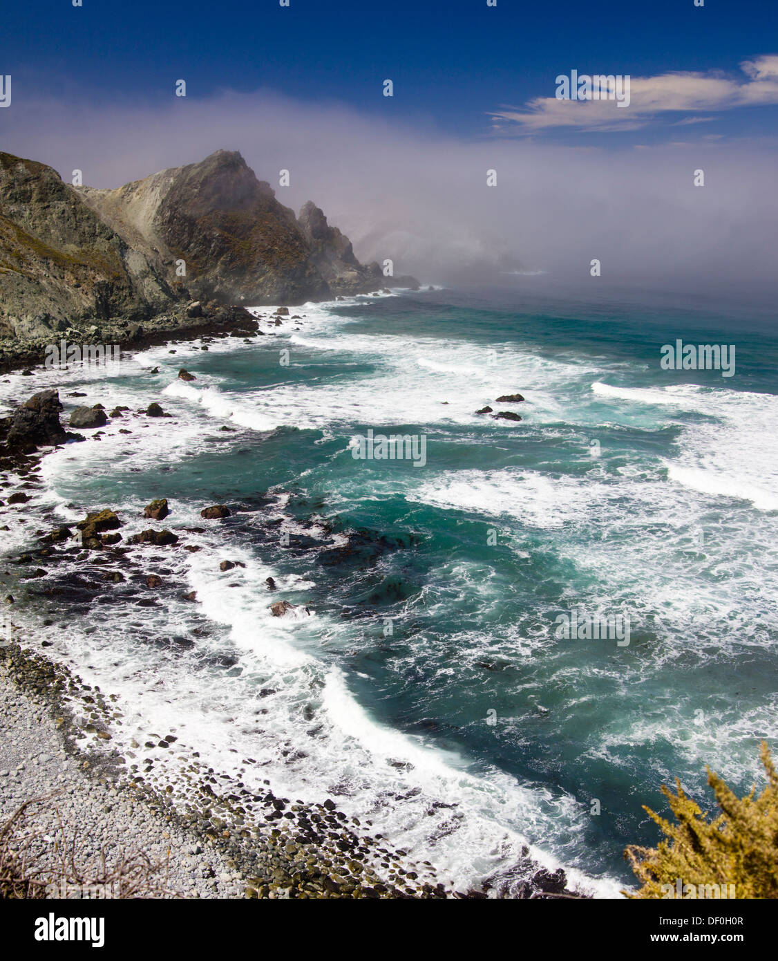 Panoramica immagine composita di autostrada 1, Pacific Coast Highway (PCH), Cabrillo Highway, Autostrada costiera o Coast Highway - Foto Stock