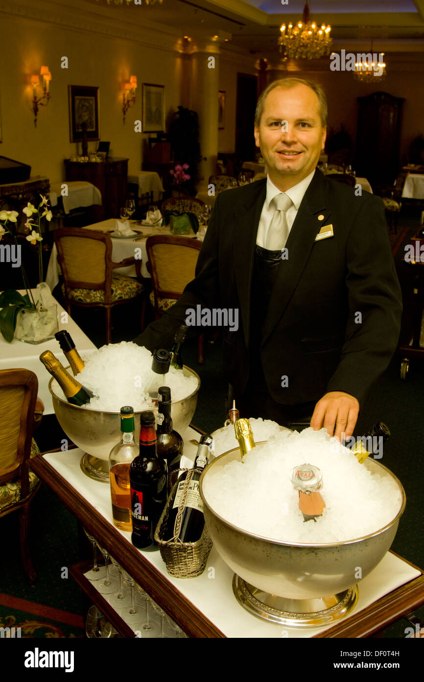 Österreich, Wien 1, Grand Hotel, Kärntner Ring 9, das französische Gourmeterstaurant ' Le Ciel ' Foto Stock